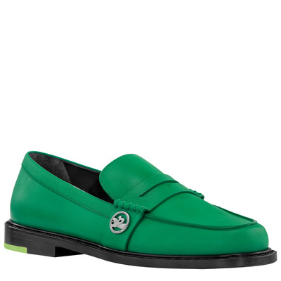 Longchamp Au Sultan Loafer Green - Leather outlook