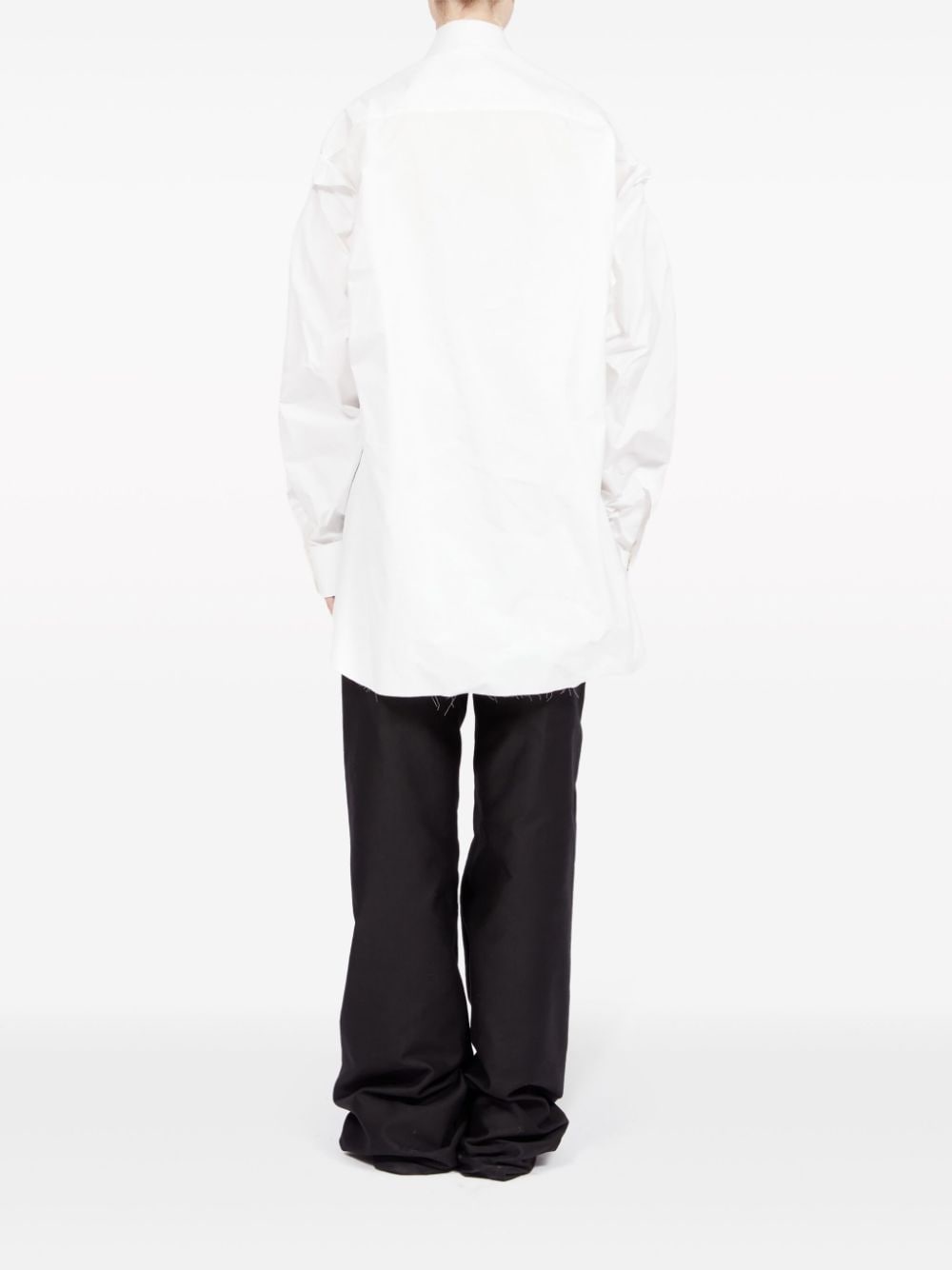 gathered poplin shirt - 5