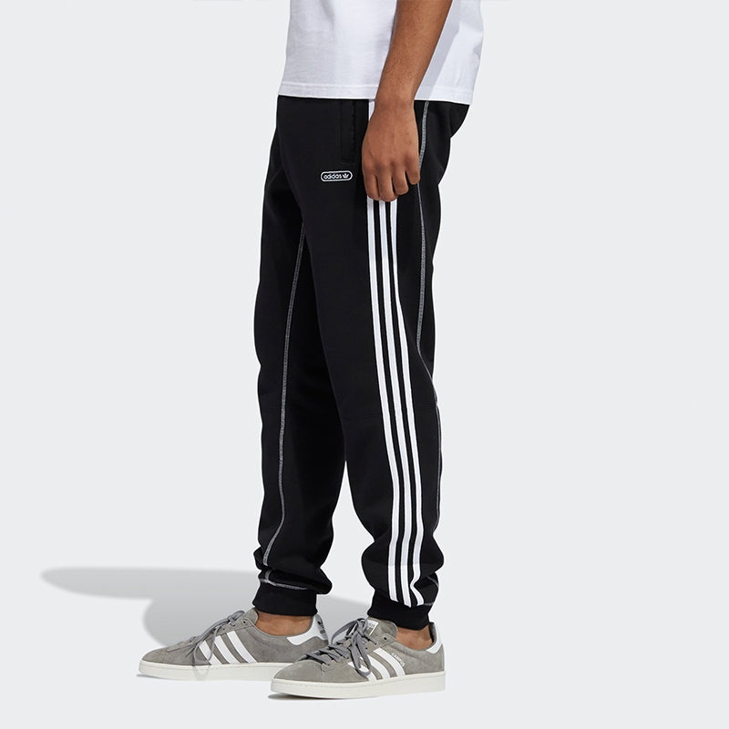 adidas originals Cntrst Stitch S Contrasting Colors Fleece Lined Stay Warm Bundle Feet Sports Pants  - 4
