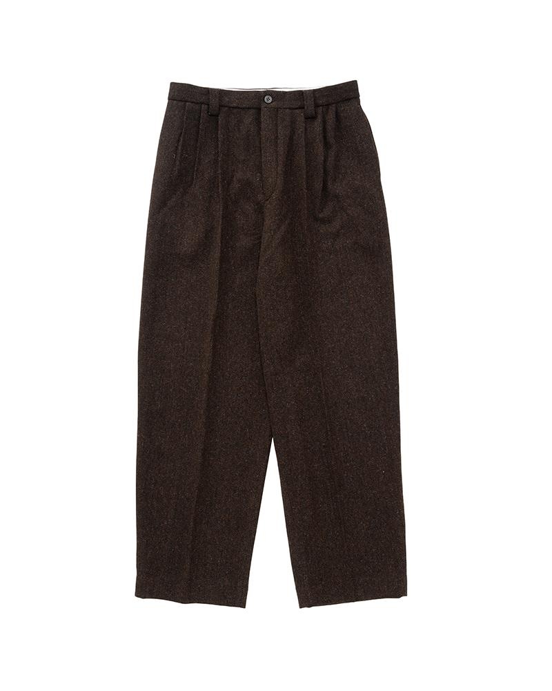 RUSSO PANTS (DONEGAL TWEED) DK.BROWN - 1
