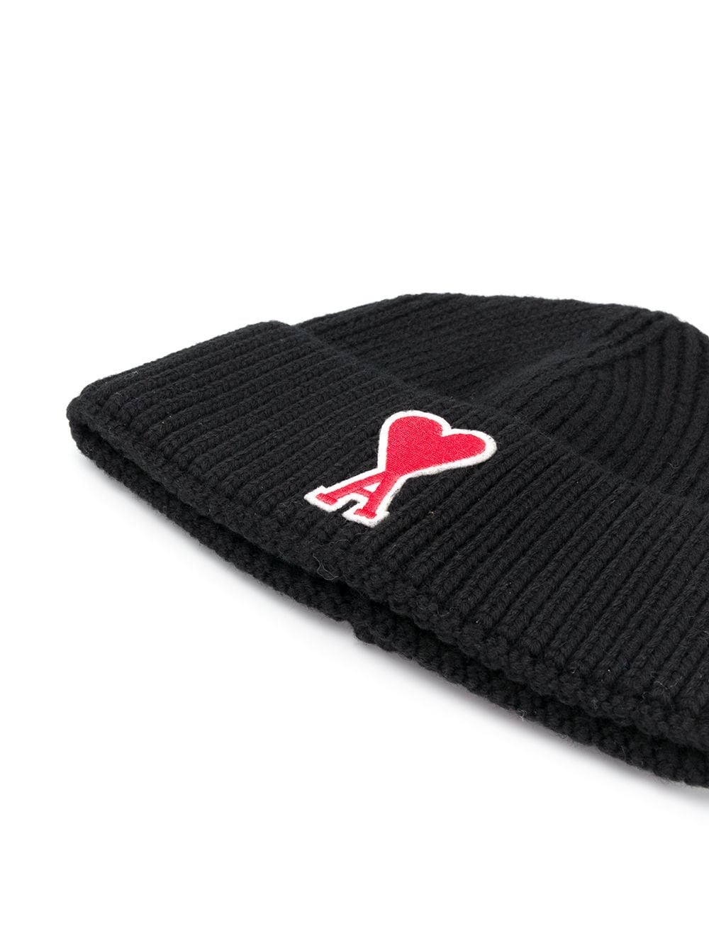 logo-patch knitted beanie hat - 2