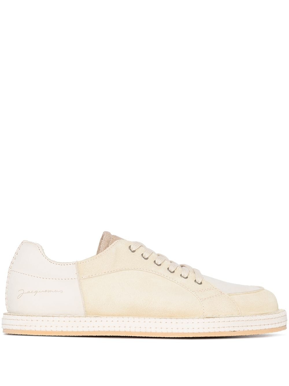 Blé panelled lace-up sneakers - 1