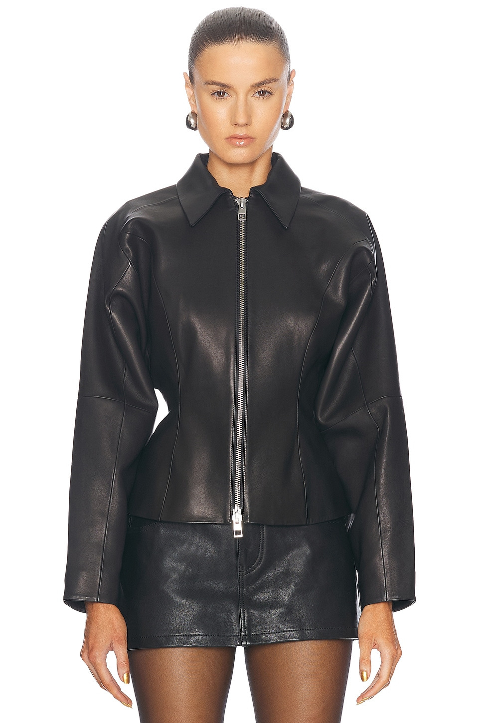 Fitted Leather Jacket - 1