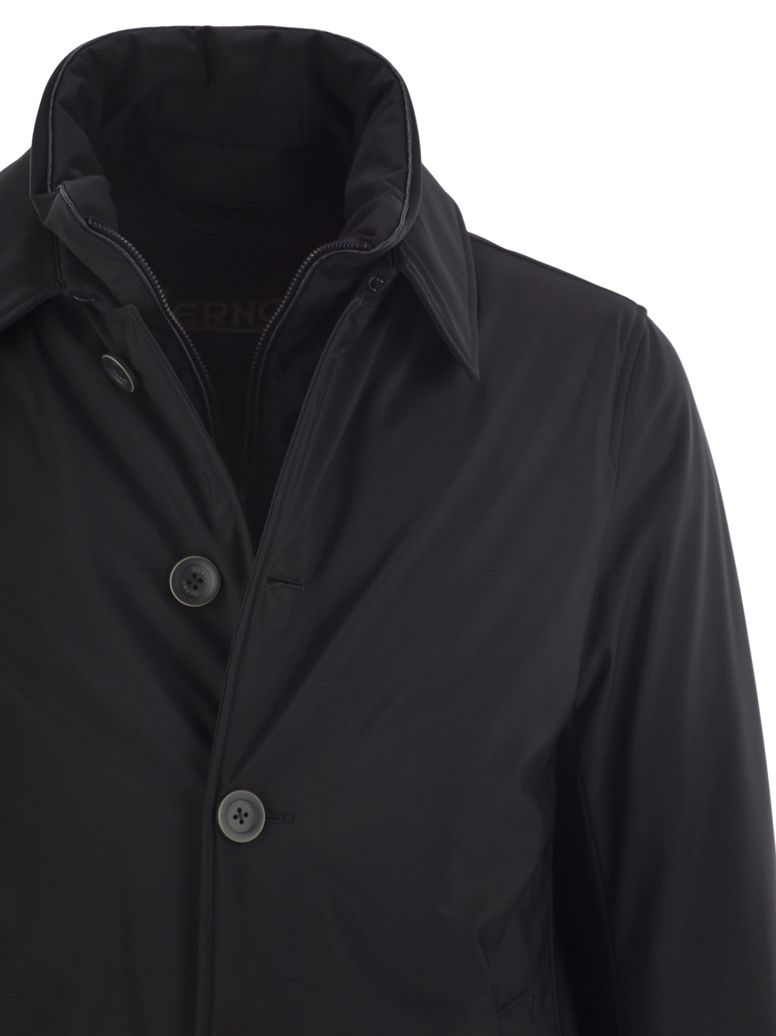 Herno Men Long Down Jacket With Buttons - 4