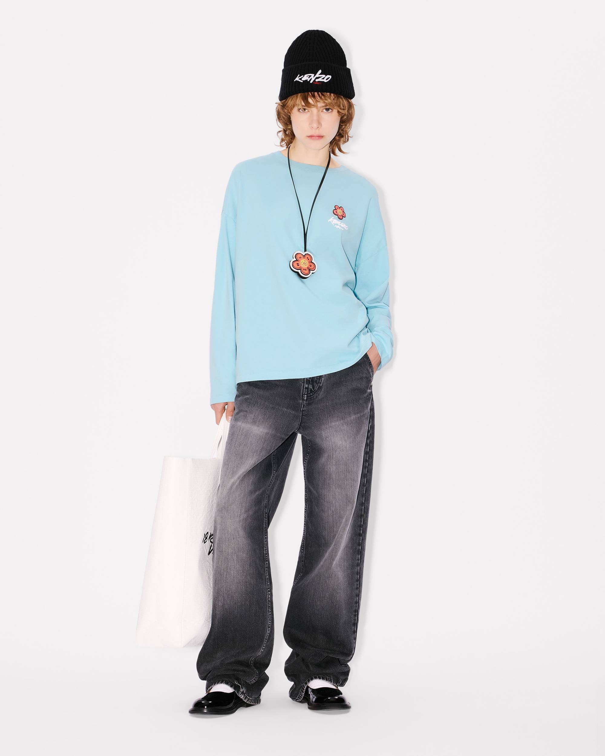 'Kenzo x Futura 2000' loose long sleeve T-shirt in cotton - 5