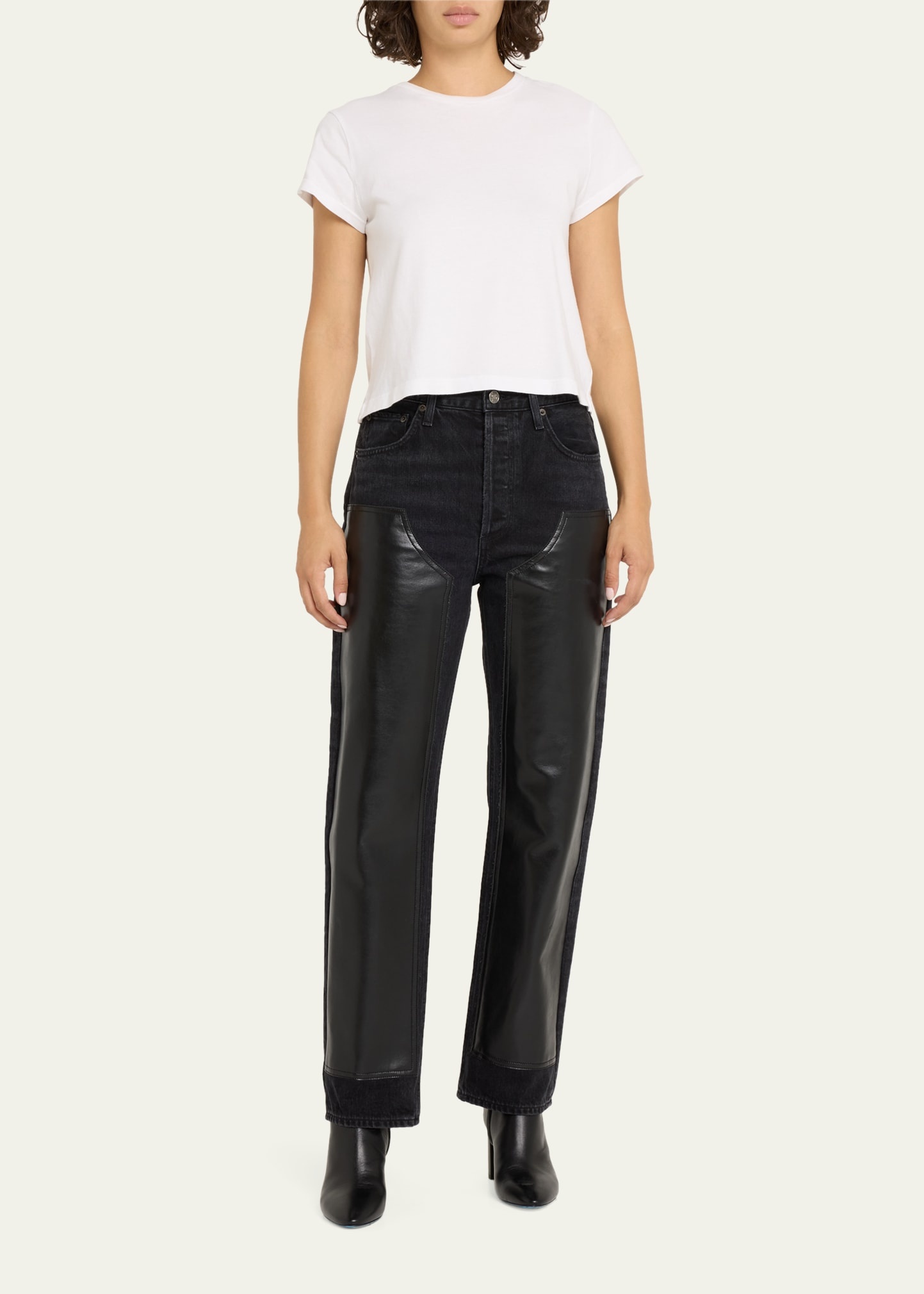 Adine Cropped Short Sleeve Tee - 2