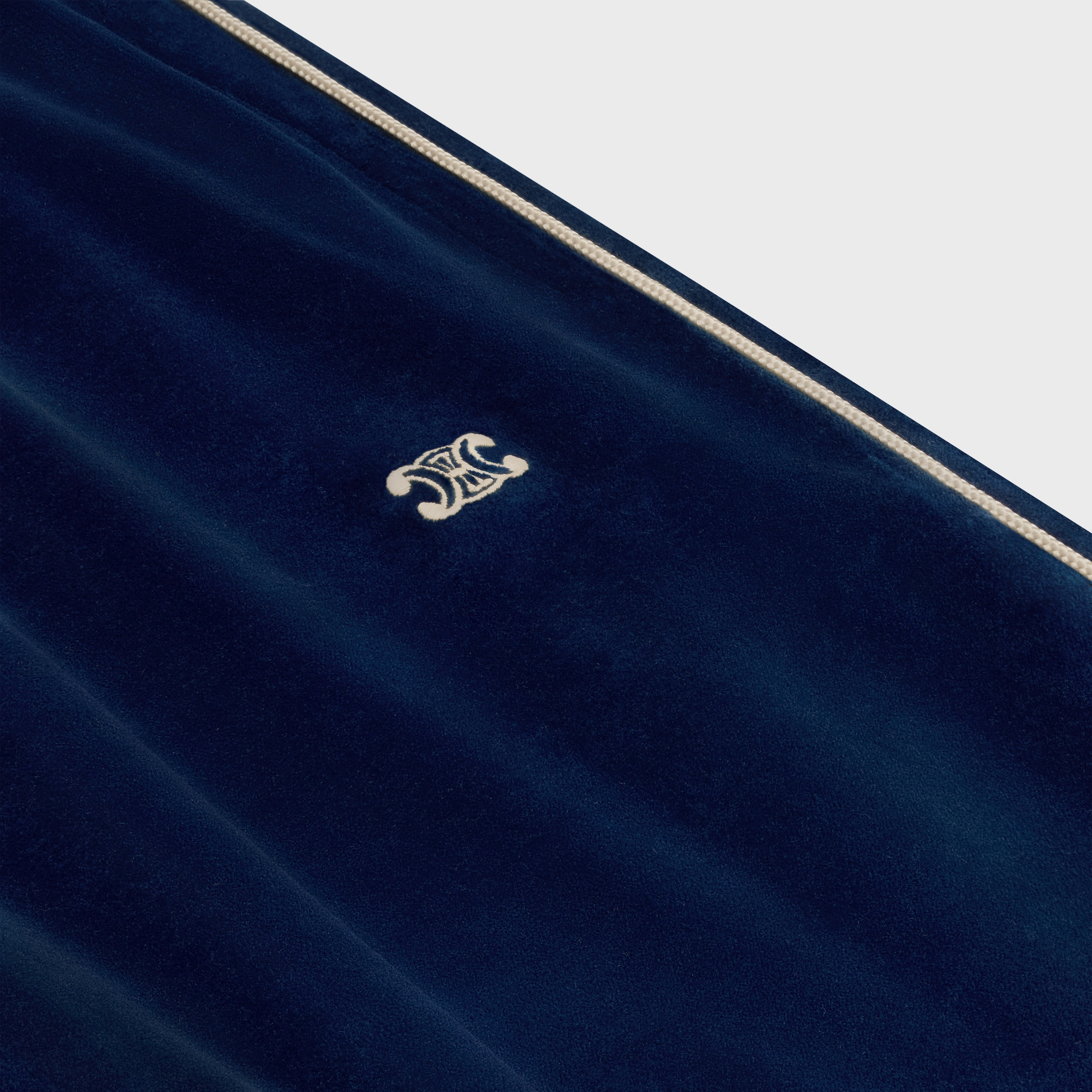 tracksuit pants in velvet jersey - 4
