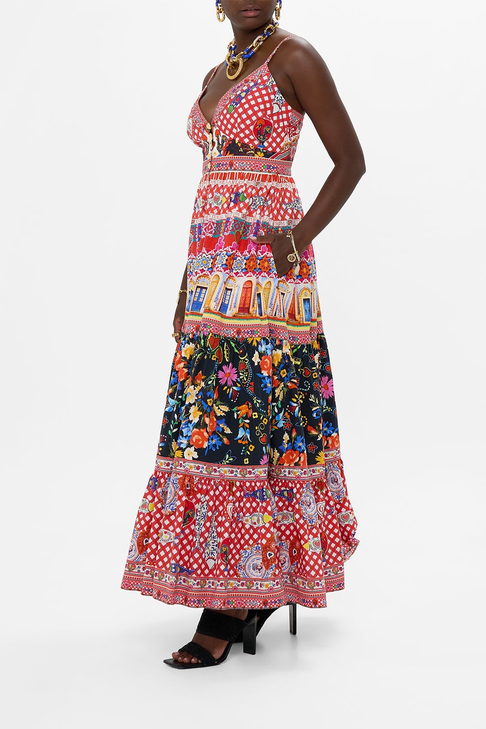 TIERED BODICE DRESS - 4