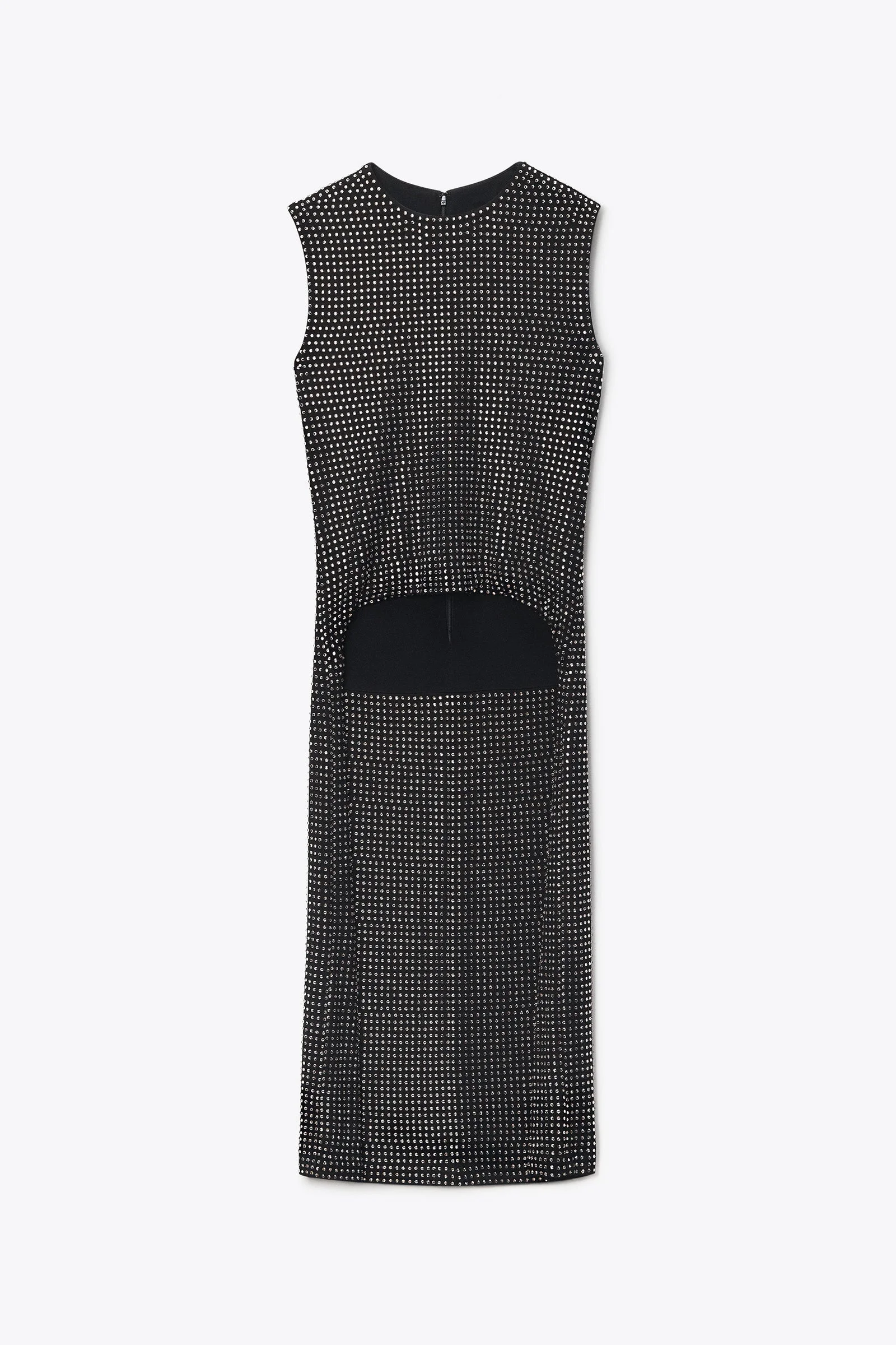 crystal sleeveless high-low top - 1