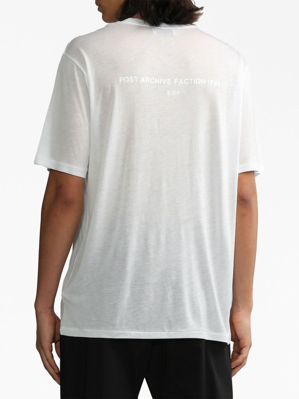 logo-print lyocell T-shirt - 4