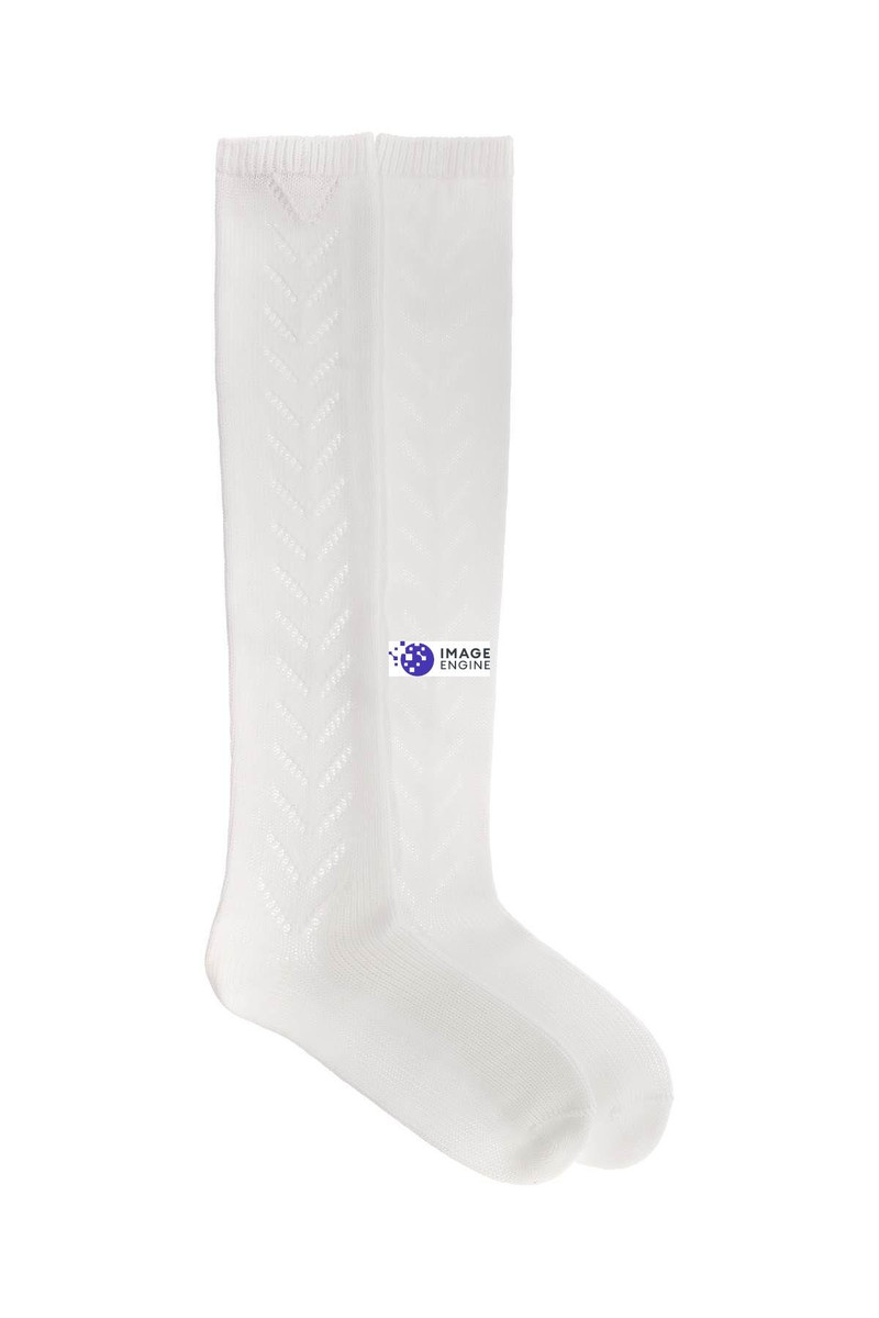 Valentino PERFORATED COTTON SOCKS FOR outlook