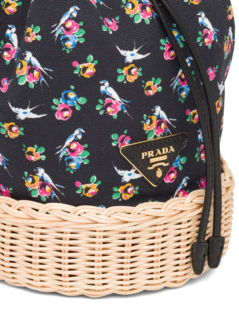 Prada Plage wicker bucket bag - 4