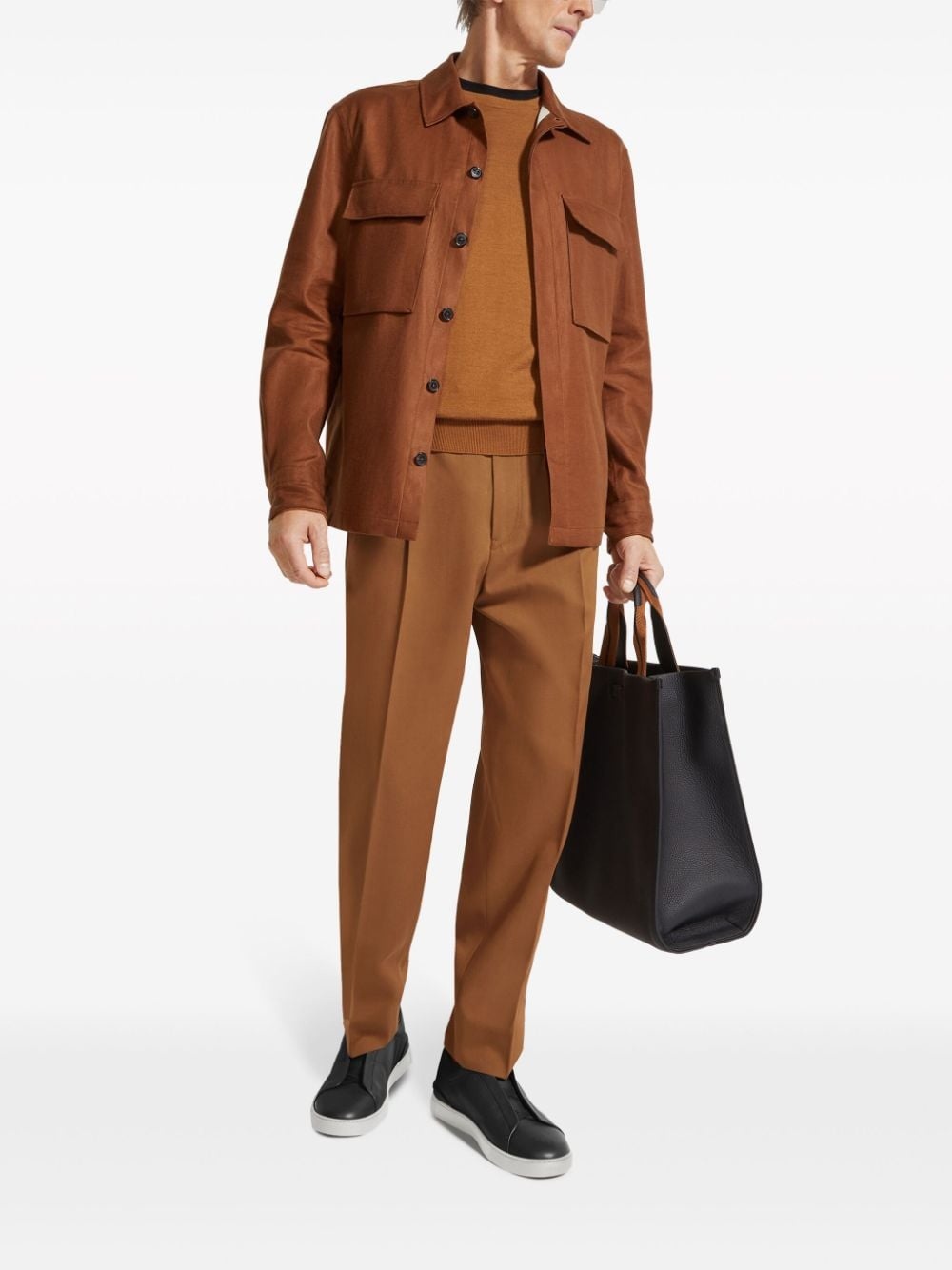 linen shirt jacket - 2