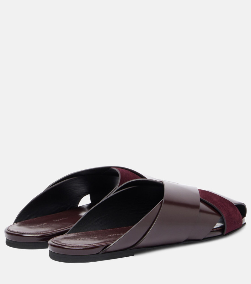 Proenza Schouler Slant leather sandals outlook