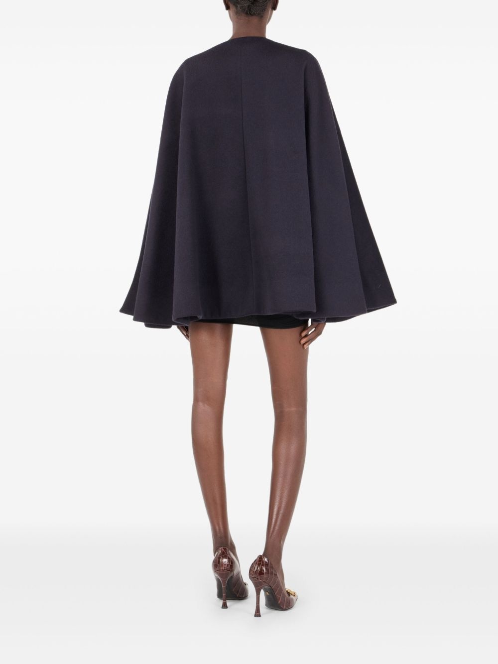 cashmere-blend cape - 4