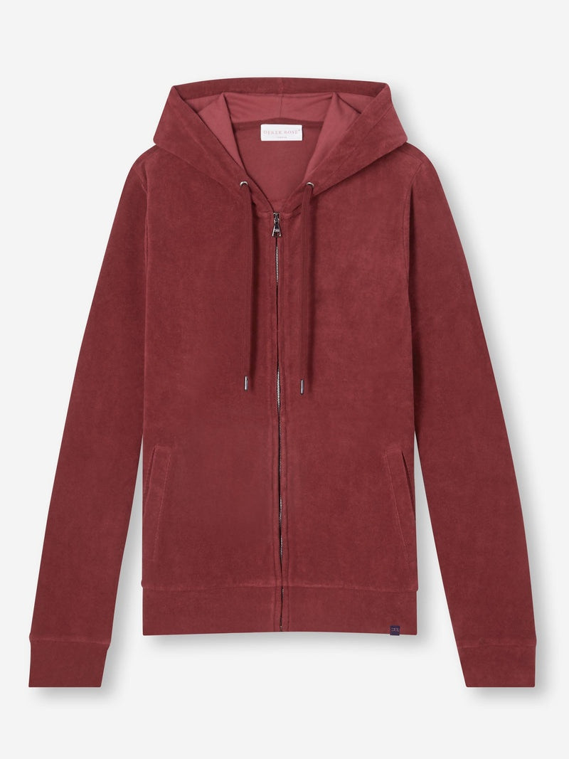 Men's Hoodie Isaac Terry Cotton Burgundy 1