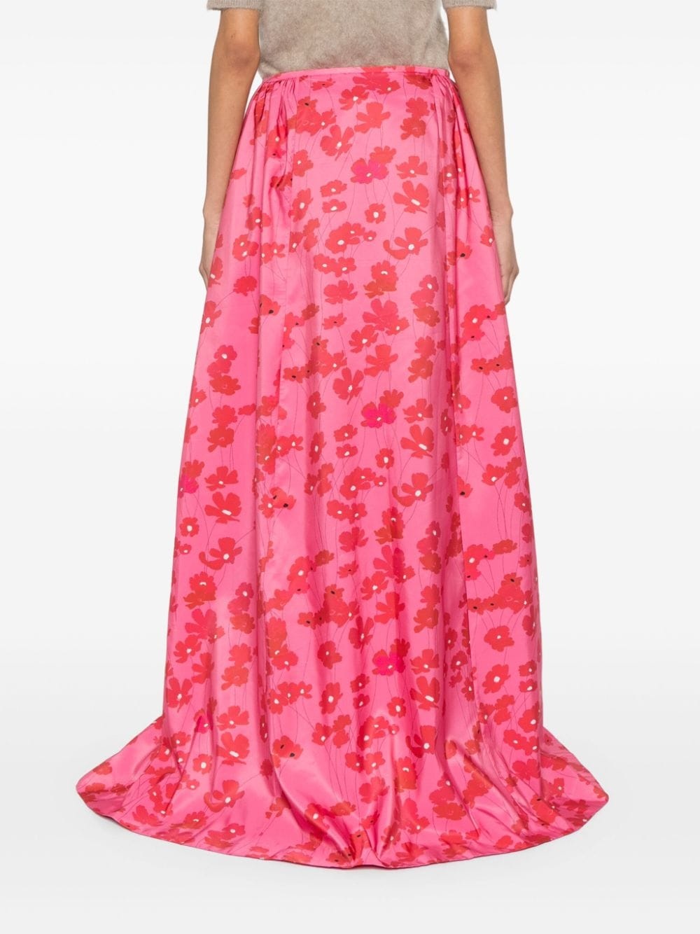 Ella Cosmos-print maxi skirt - 4