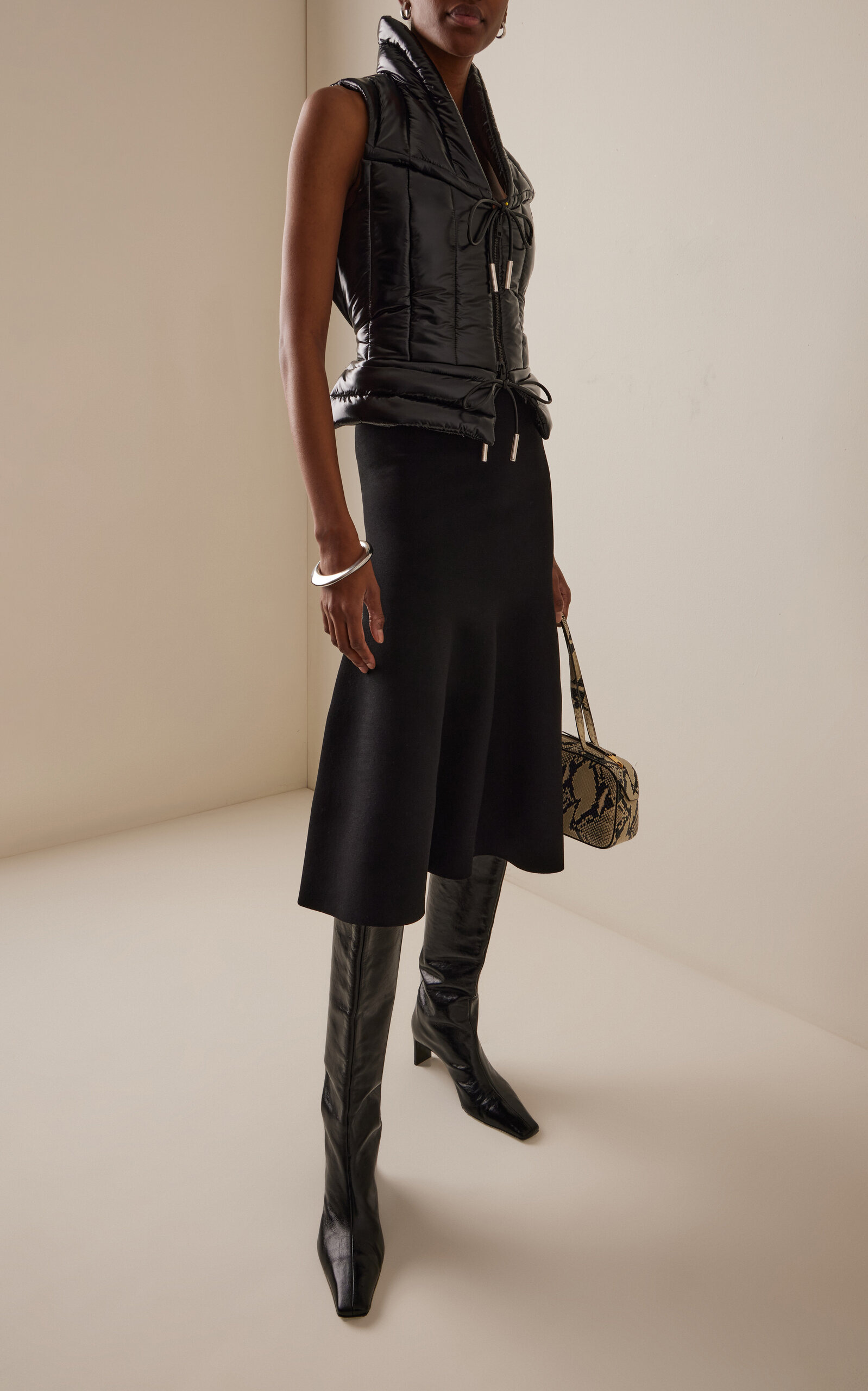 The Maria Padded Gilet black - 3