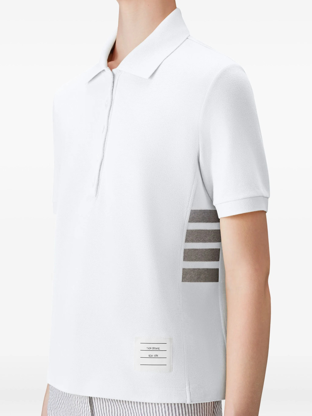 Short Sleeve Rib Cuff Polo - 4
