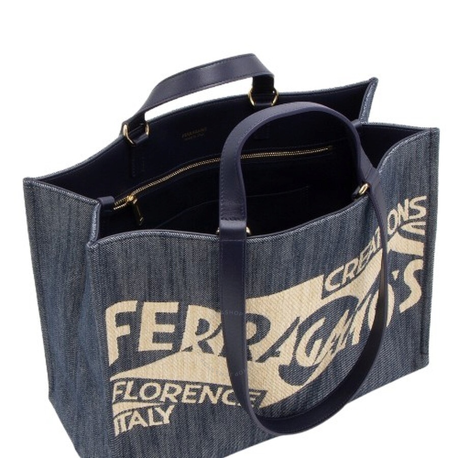 Ferragamo Medium Tote Bag With Logo - 4