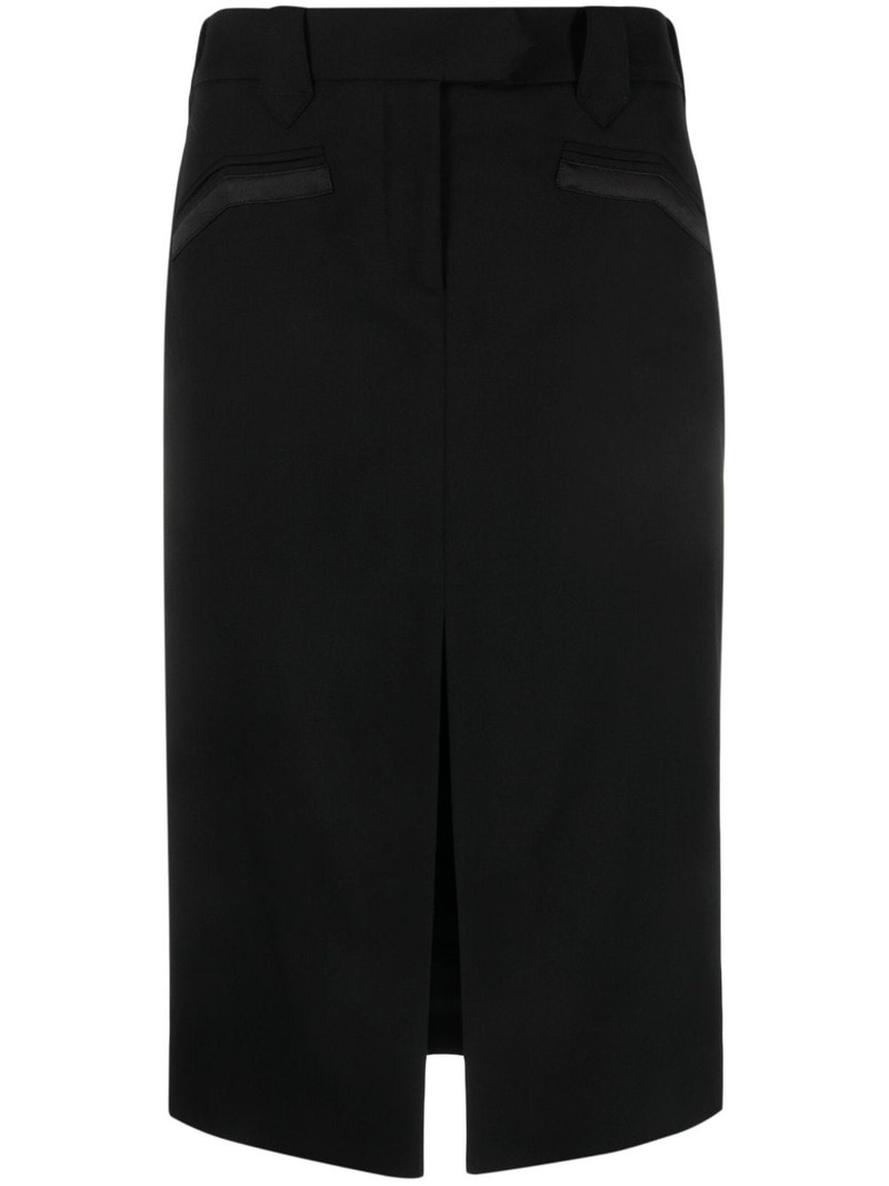 front-slit midi skirt 1