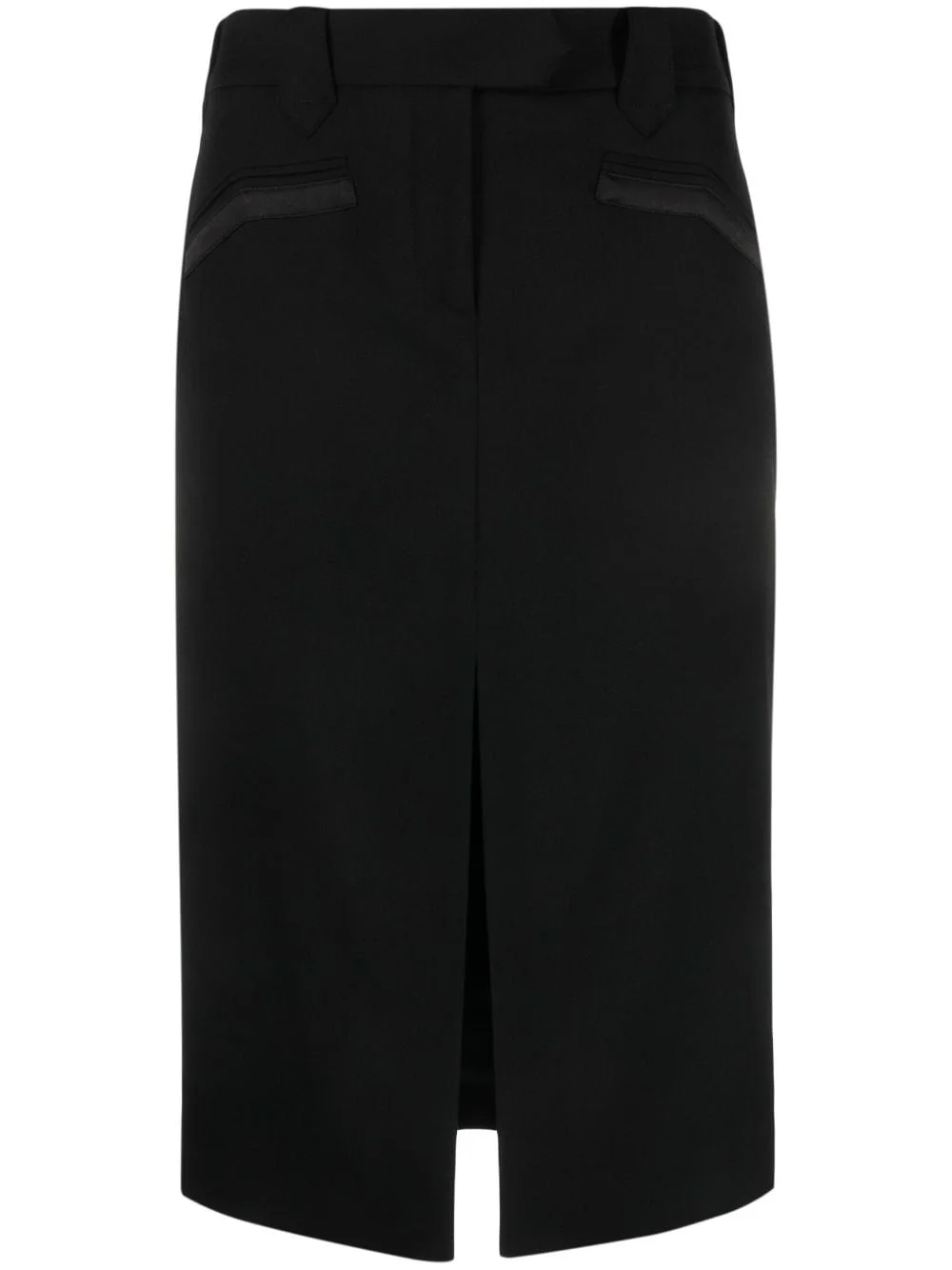 front-slit midi skirt - 1