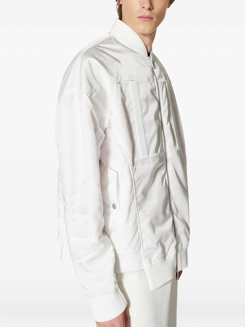 panelled zip-front bomber jacket 4