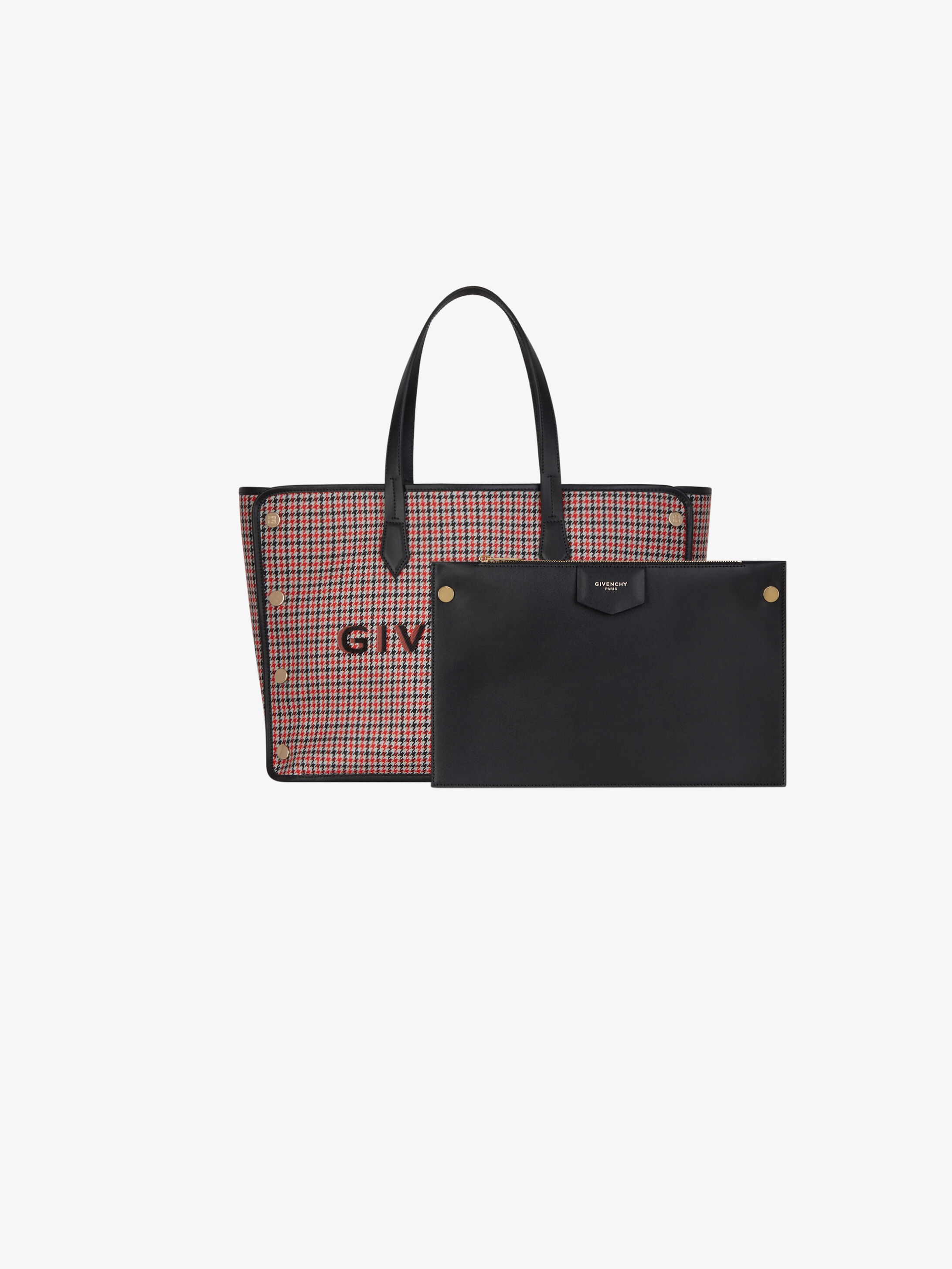 Medium Bond shopper in houndstooth wool - 6