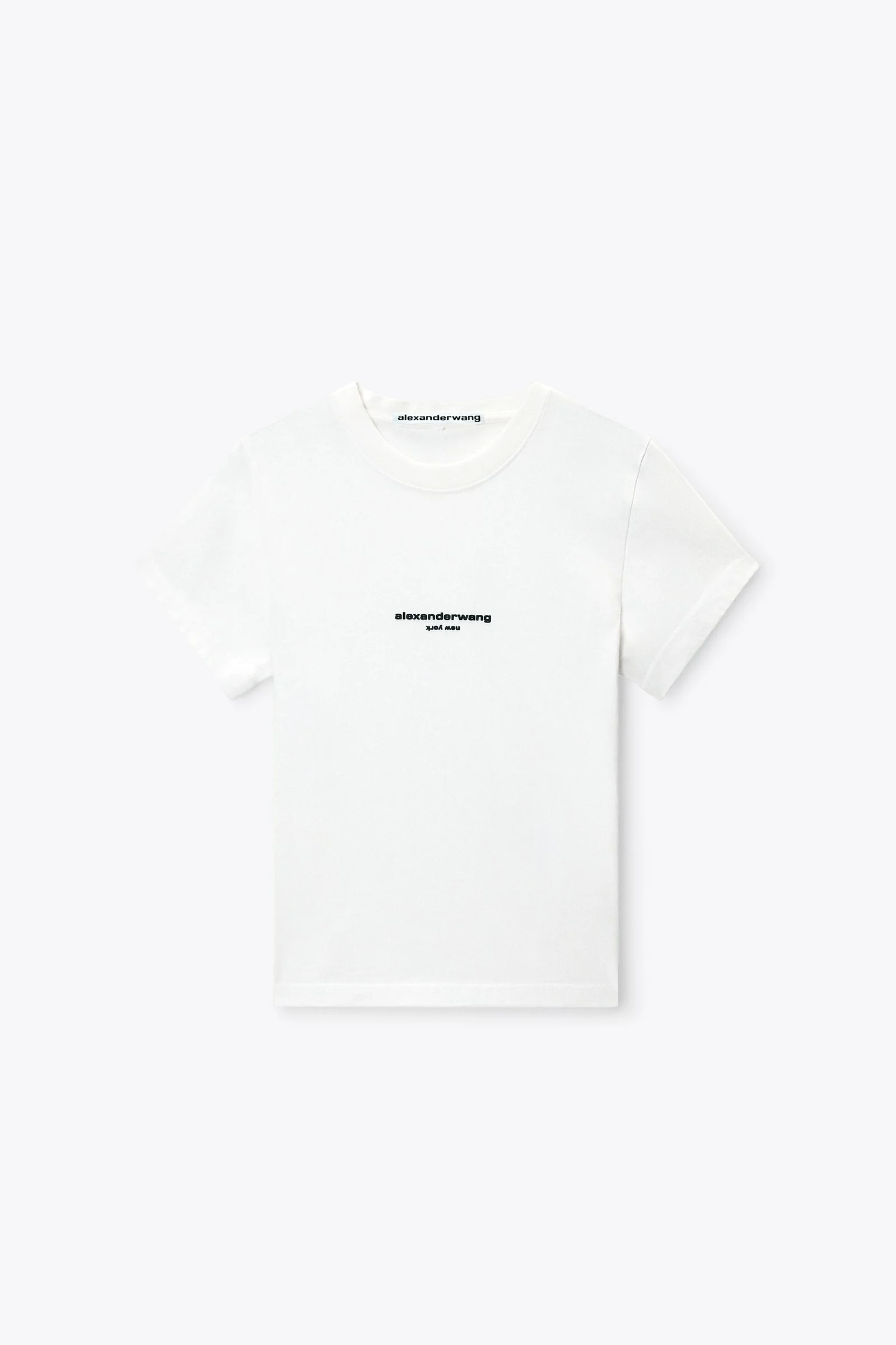 logo print shrunken tee - 1