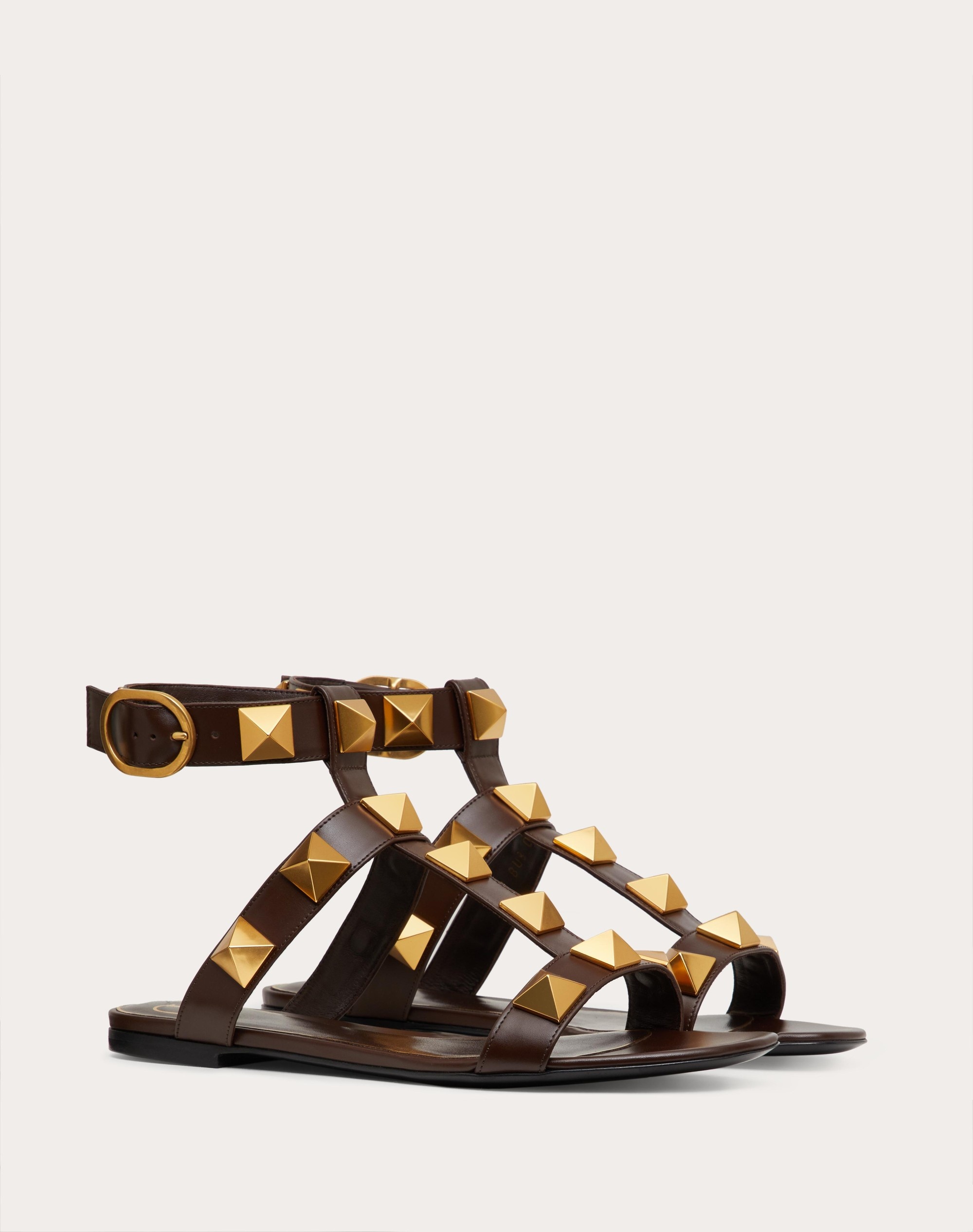 ROMAN STUD FLAT CALFSKIN SANDAL - 2