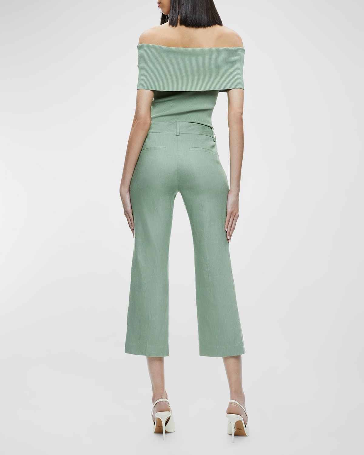 Janis Low-Rise Cropped Flare Pants - 4