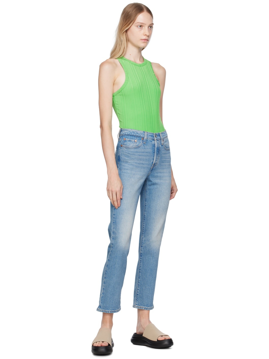 Blue Wedgie Straight Fit Jeans - 4