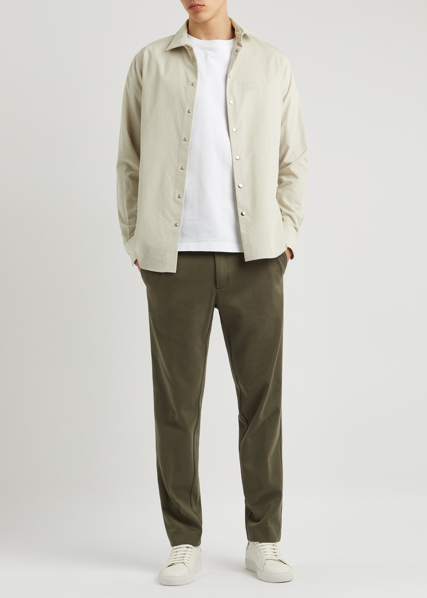 Tapered jersey trousers - 4
