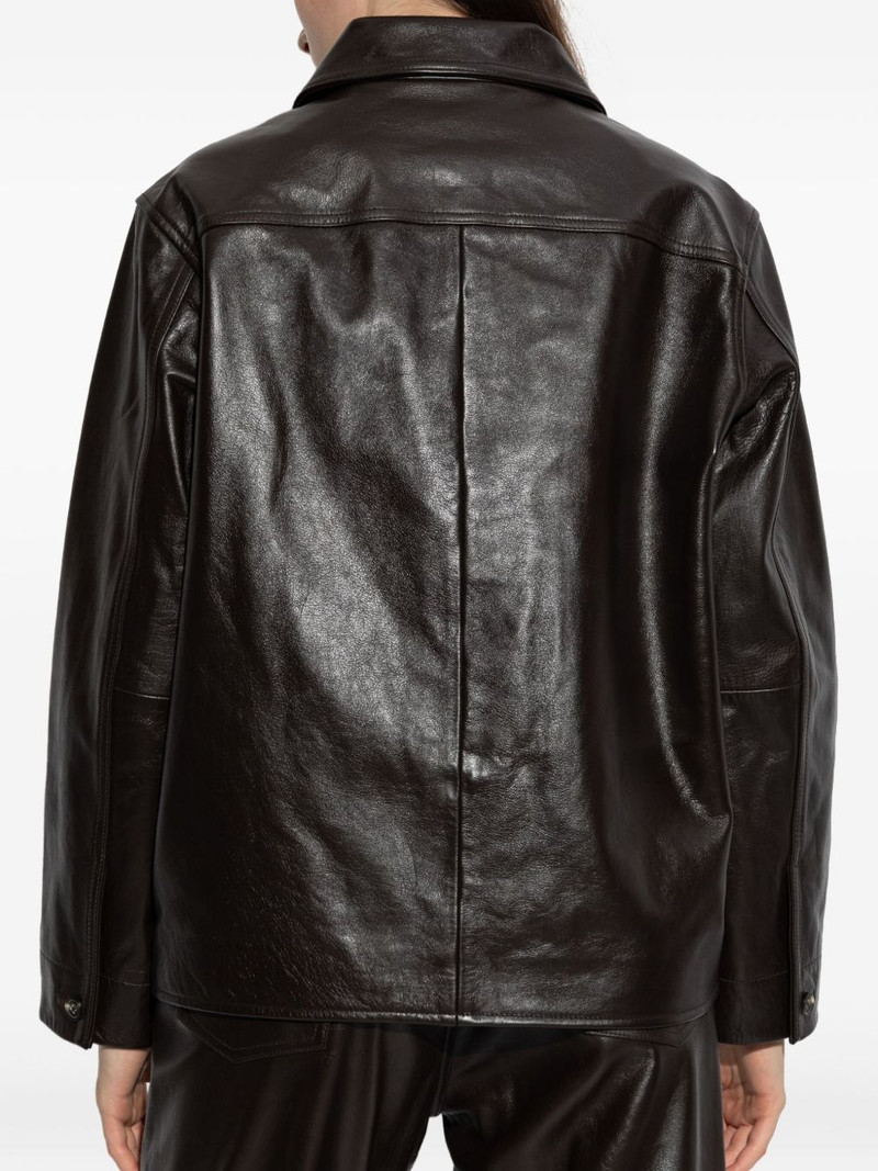 panelled leather jacket 4