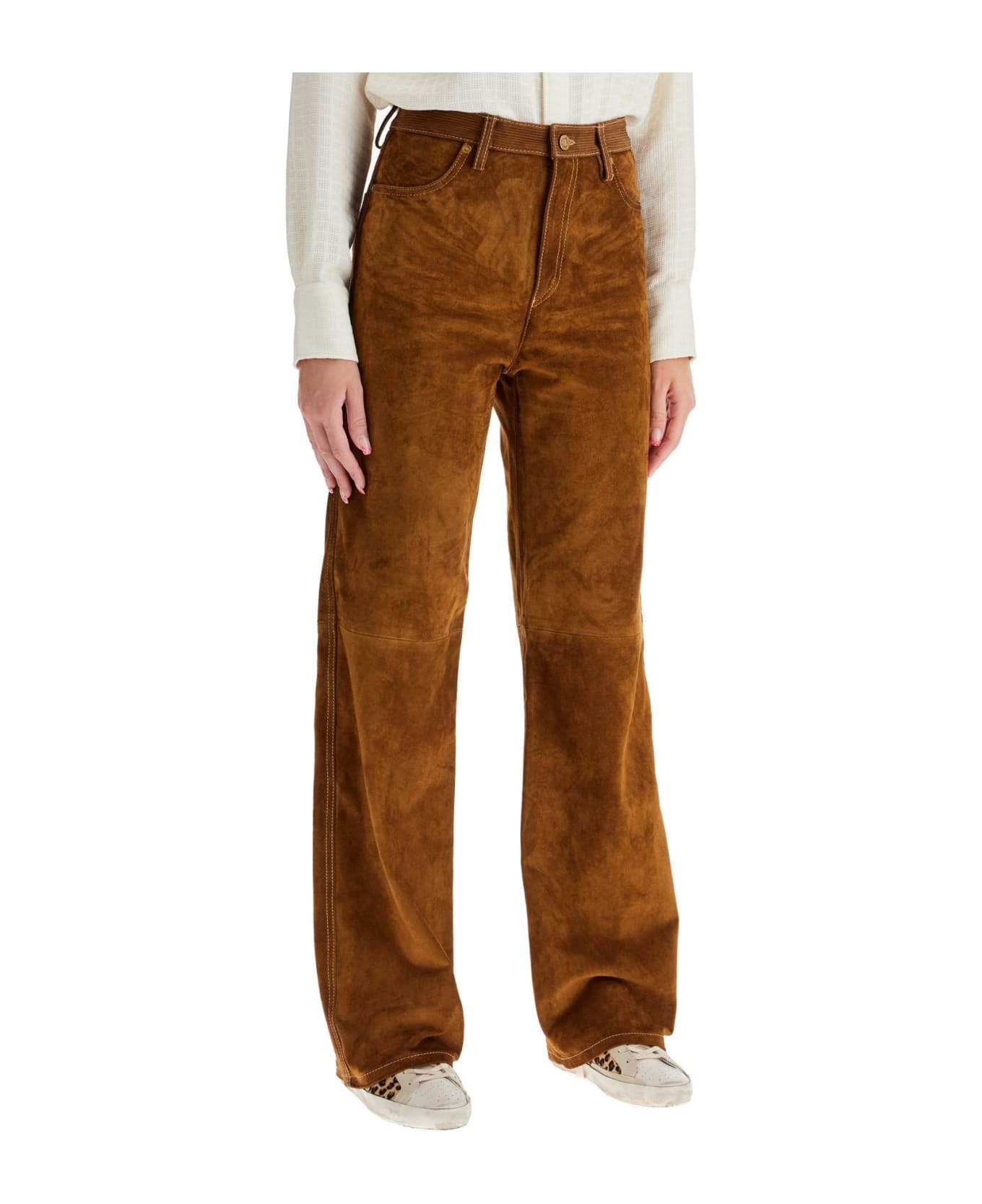 Brown Cowhide Trousers - 2