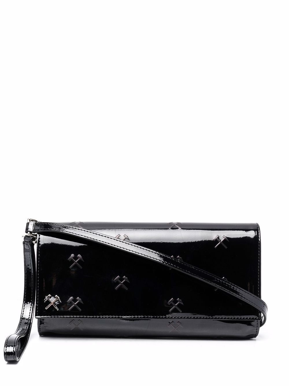 Monogram embossed clutch - 1