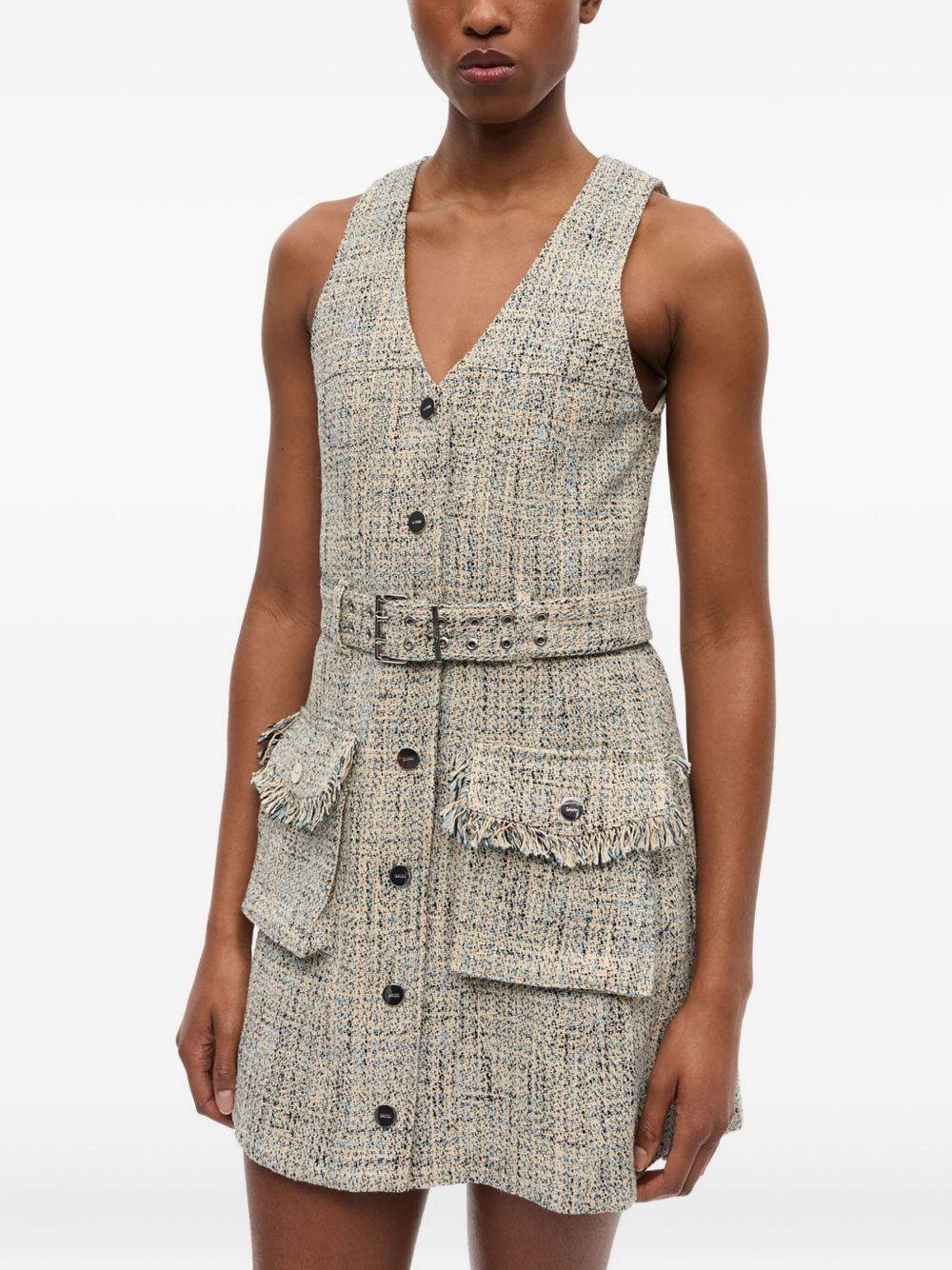 tweed mini dress - 4