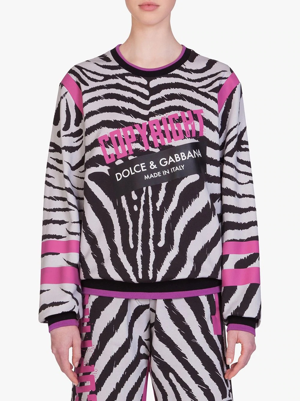 Zebra Jungle Sport print sweatshirt - 3