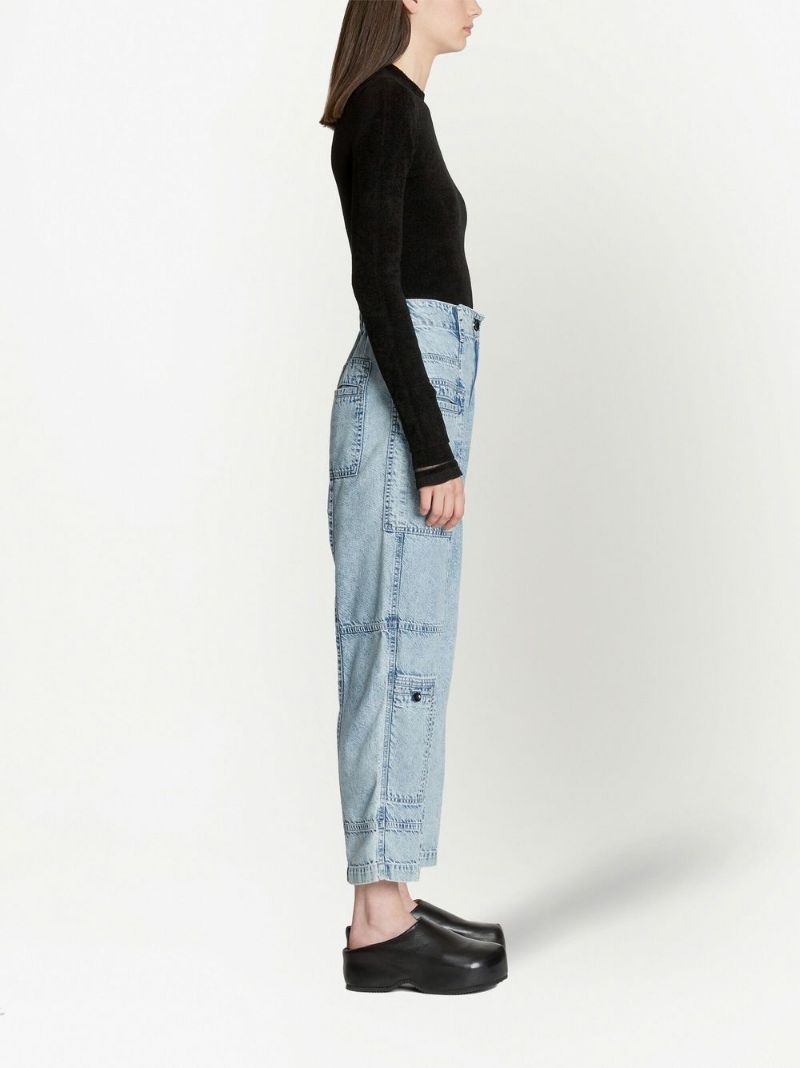 high-rise straight-leg jeans - 3