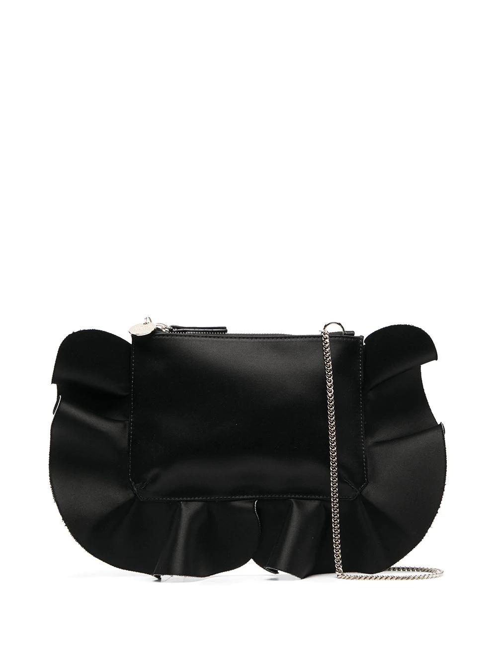 ruffle-detail shoulder bag - 1