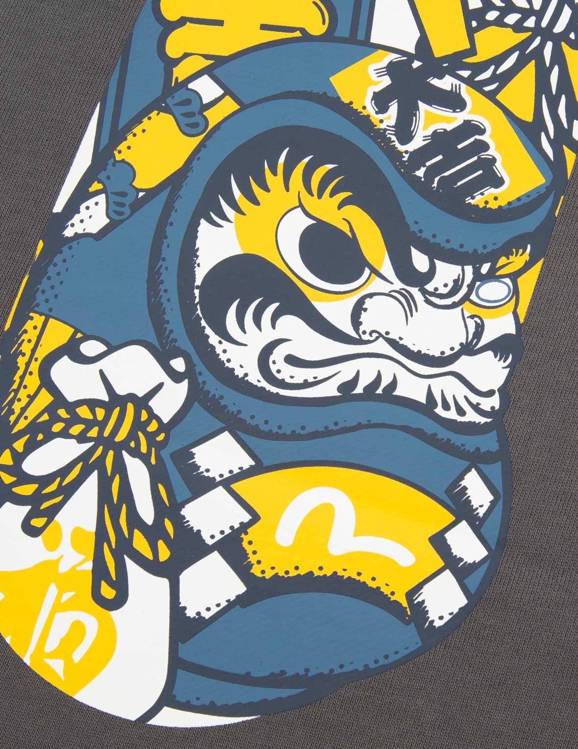 EVISU SQUAD DAICOCK PRINT WITH FORTUNE CAT EMBROIDERY SWEATPANTS - 10