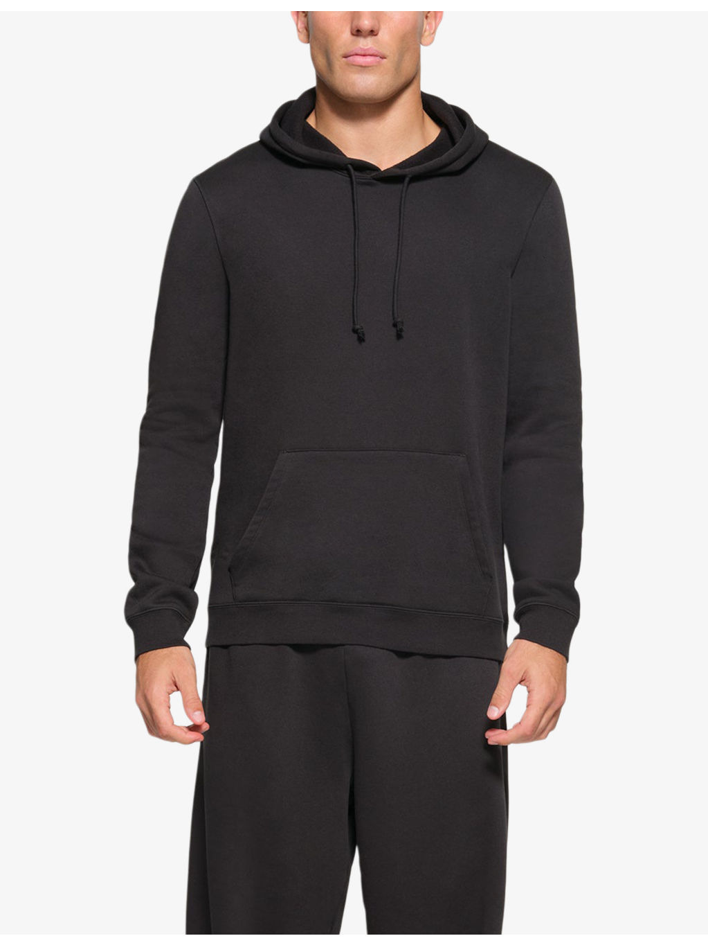 Classic lounge cotton-blend jersey hoody - 3