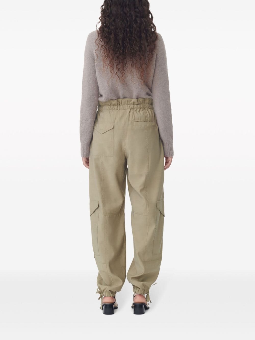 drawstring cargo pants - 4
