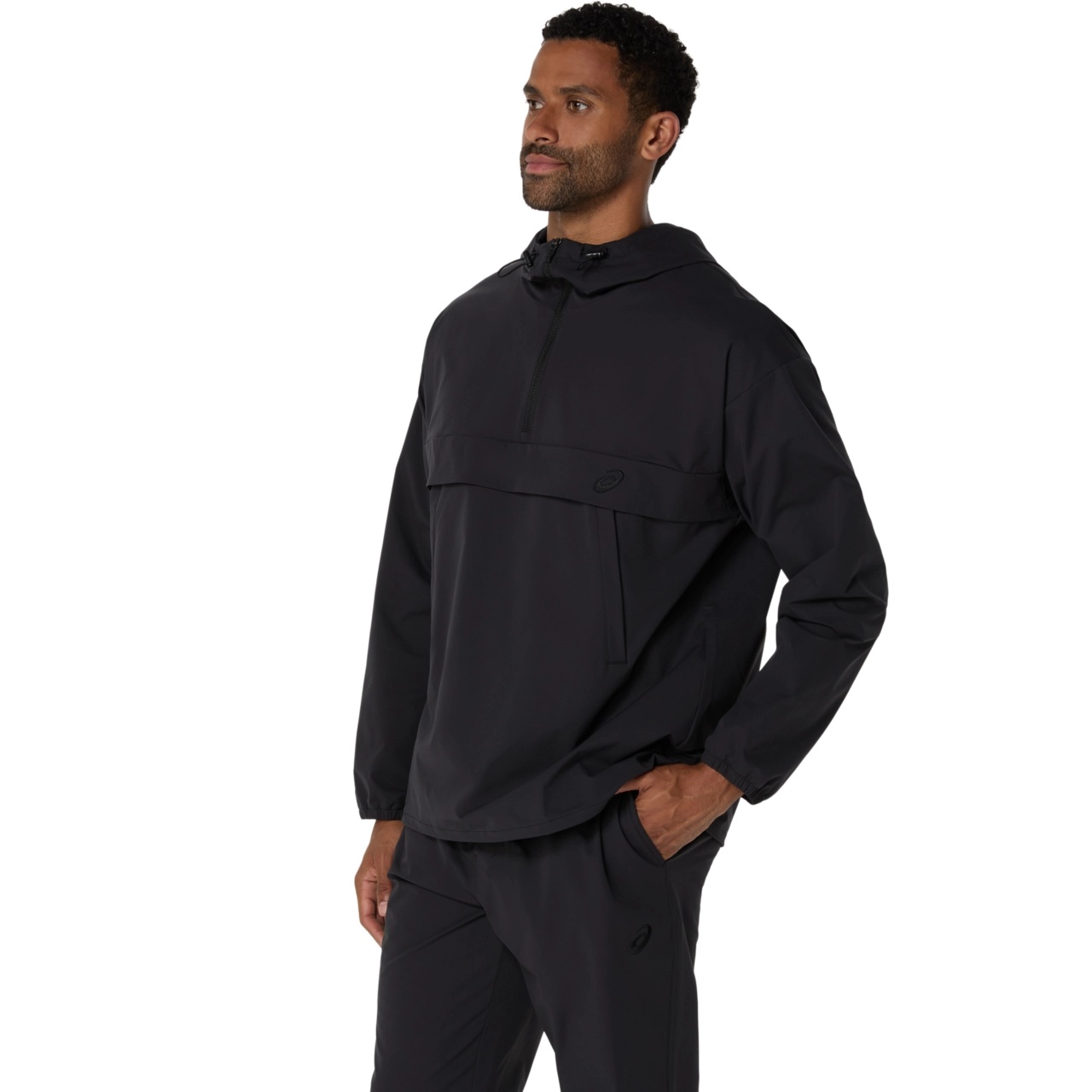 DOUBLE WEAVE RELAXED PULL OVER JACKET - 3