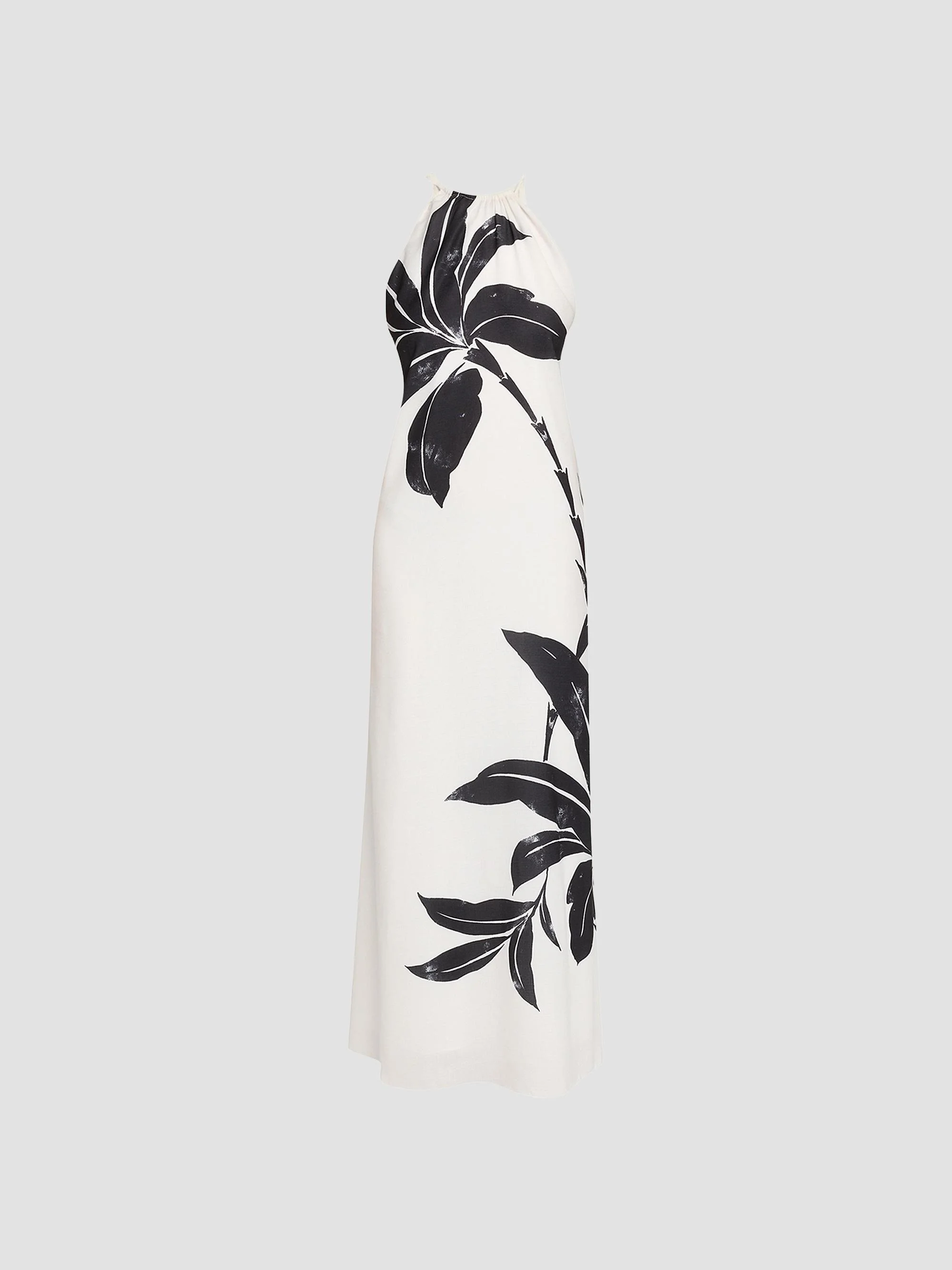 Women's Kaylee Floral Halter Maxi Dress - Ivory Multi - 1