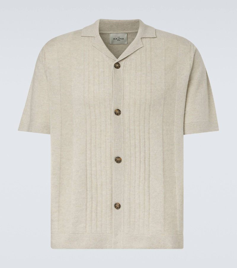 Gerone knitted cashmere polo shirt 1