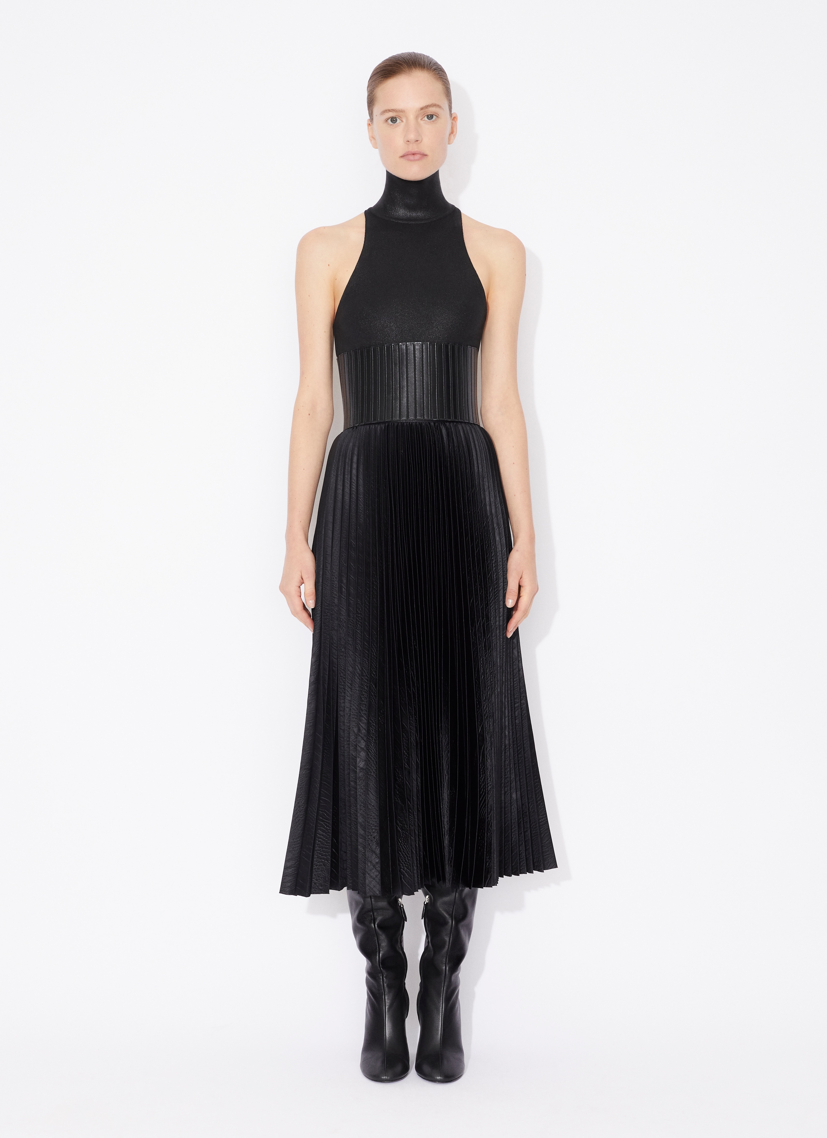 CROCODILE SATIN MIDI SKIRT - 2