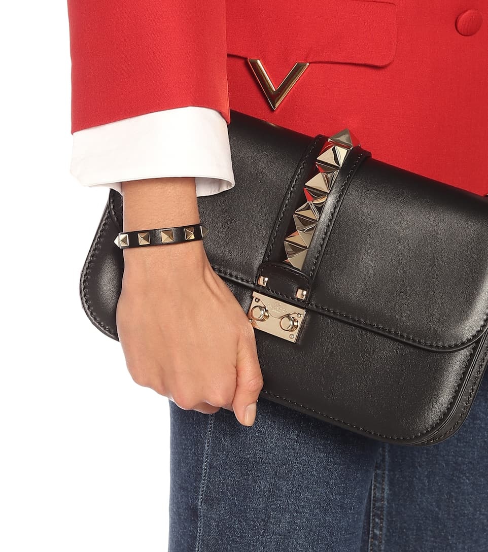 Valentino Garavani Rockstud leather bracelet - 3