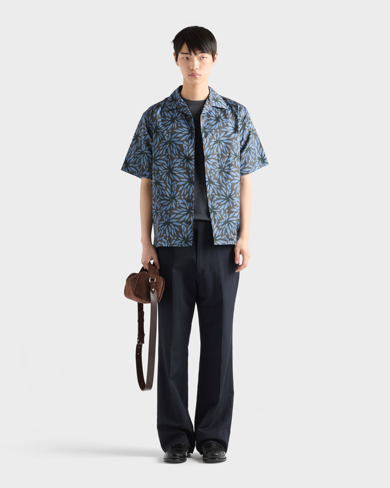 Prada Printed cotton bowling shirt outlook