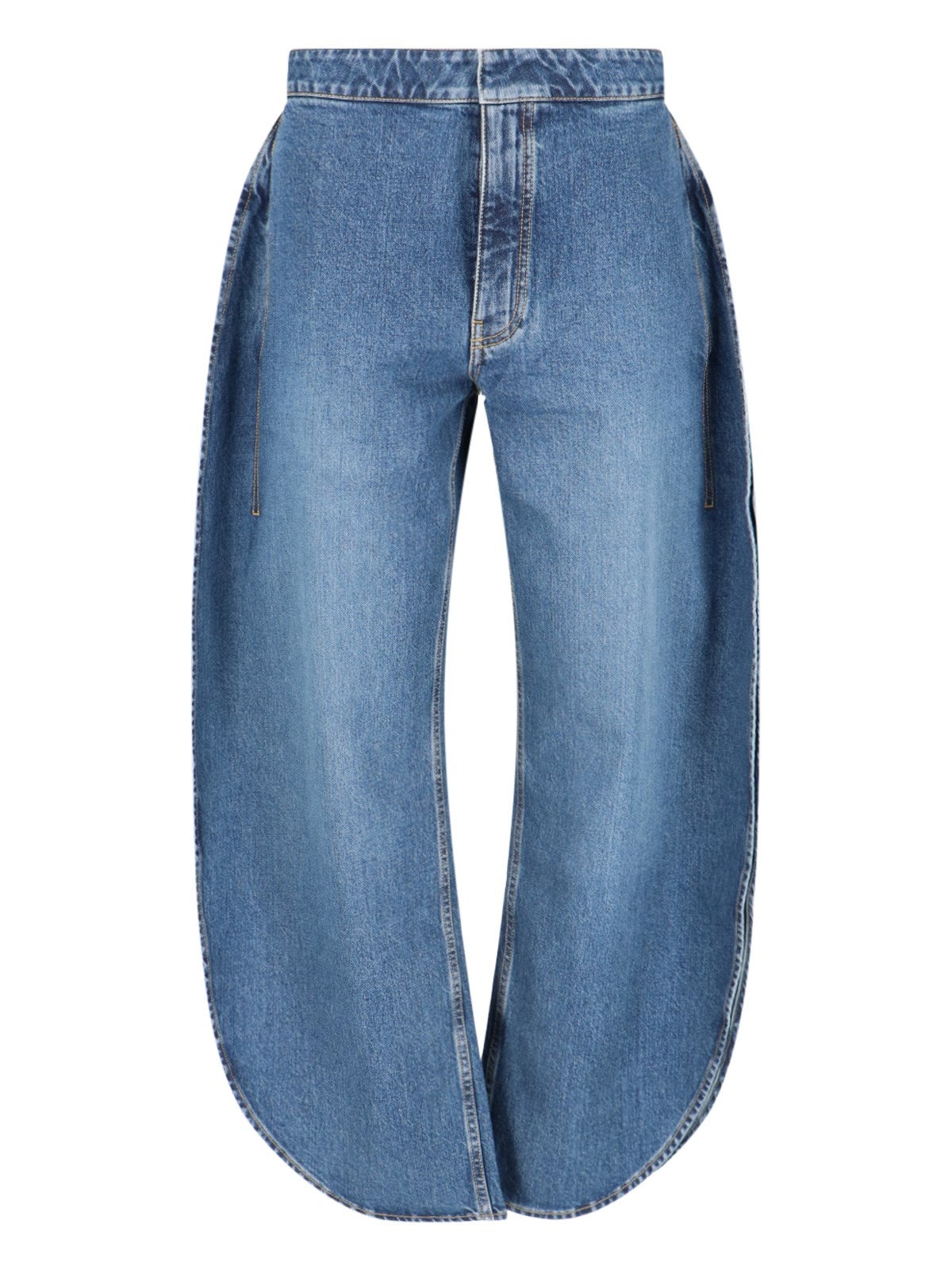 Alaïa Women Curved Effect Jeans - 1